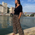 My Dress Made - 'Mara Leopard Flame' Viscose Blend